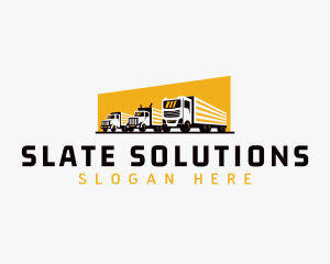 Truck Courier Cargo logo design