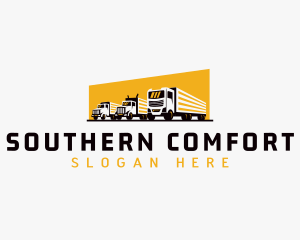 Truck Courier Cargo logo design