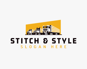 Truck Courier Cargo logo design