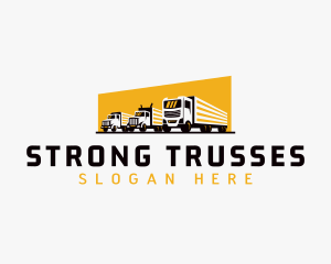 Truck Courier Cargo logo design