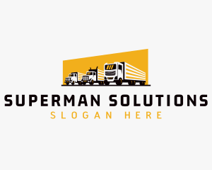 Truck Courier Cargo logo design