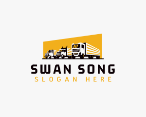 Truck Courier Cargo logo design