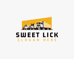 Truck Courier Cargo logo design