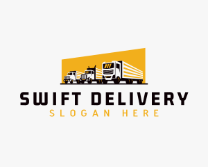 Courier - Truck Courier Cargo logo design