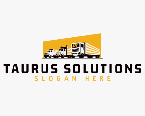 Truck Courier Cargo logo design