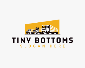 Truck Courier Cargo logo design