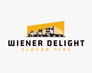 Truck Courier Cargo logo design