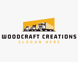 Truck Courier Cargo logo design