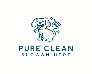 Dog Clean Sweeper logo design