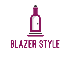 Wine Bottle Cellar Door logo design