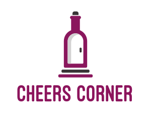Booze - Wine Bottle Cellar Door logo design