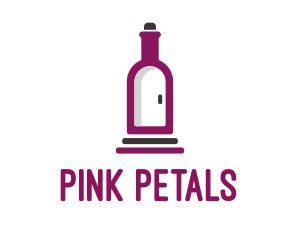 Wine Bottle Cellar Door logo design