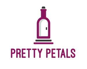 Wine Bottle Cellar Door logo design