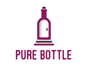 Bottle - Wine Bottle Cellar Door logo design
