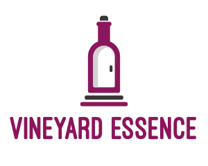 Wine Bottle Cellar Door logo design