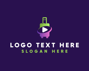 Luggage - Luggage Travel Vlogger logo design