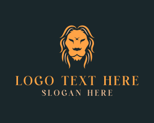 Hunting - Jungle Wild Lion logo design