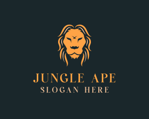 Jungle Wild Lion logo design