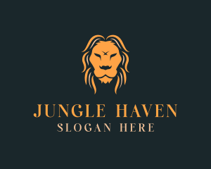 Jungle Wild Lion logo design