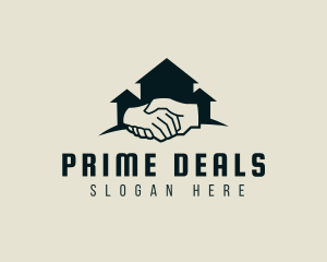 House Handshake Deal logo design