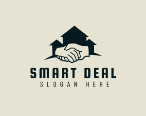 House Handshake Deal logo design