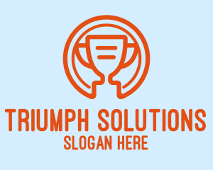 Digital Orange Trophy logo design