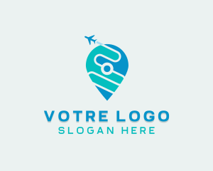 Locator - Travel Agency GPS Pin logo design