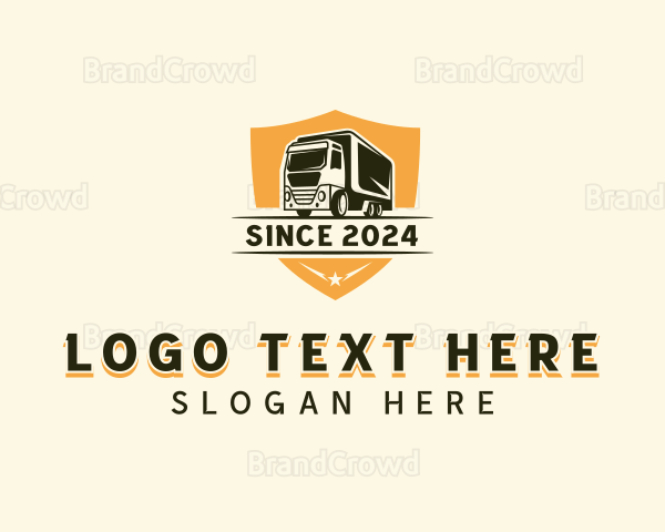 Logistics Delivery Truck Logo