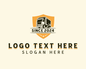 Trucker - Logistics Delivery Truck logo design
