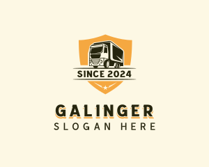 Logistics Delivery Truck Logo