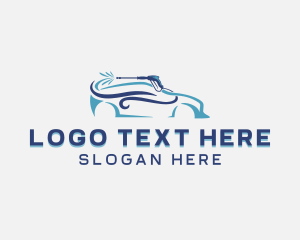 Car - Pressure Washer Car Wash logo design