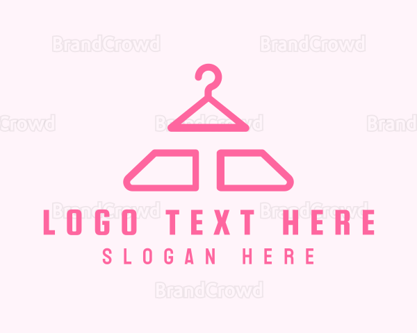 Pink Hanger Letter T Logo