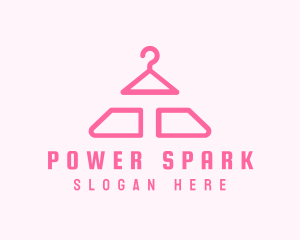 Fashion Brand - Pink Hanger Letter T logo design