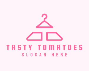 Pink Hanger Letter T logo design