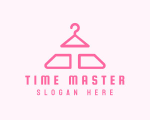 Pink Hanger Letter T logo design