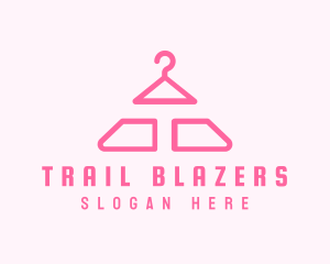 Pink Hanger Letter T logo design