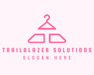 Pink Hanger Letter T logo design