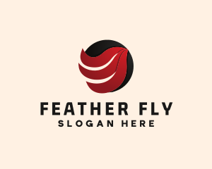 Flame Wing Sphere logo design