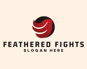 Flame Wing Sphere logo design