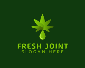 Joint - Cannabis Hemp Oil logo design