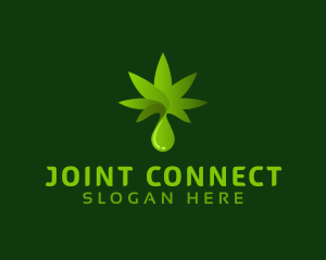 Joint - Cannabis Hemp Oil logo design
