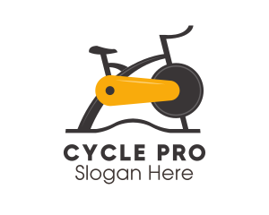 Cycling - Exercise Fitness Bike logo design