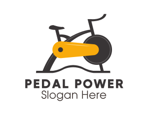 Exercise Fitness Bike logo design