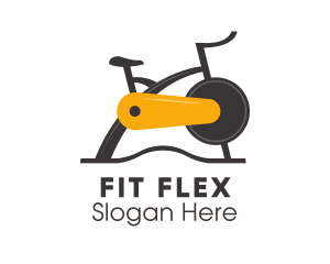 Fitness - Exercise Fitness Bike logo design