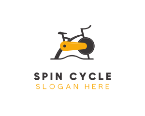 Exercise Fitness Bike logo design