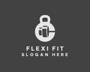 Fitness Gym Dumbbell logo design