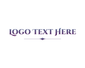 Serif - Violet Serif Wordmark logo design
