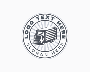 Haulage - Delivery Dispatch Truck logo design