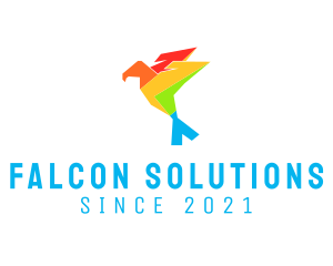 Colorful Parrot Bird logo design