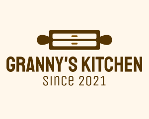 Rolling Pin Kitchen Cabinet logo design